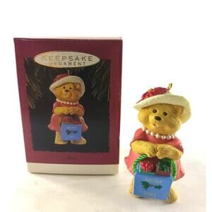 Hallmark Keepsake Ornament Christmas Mom 1993 Bear Purse